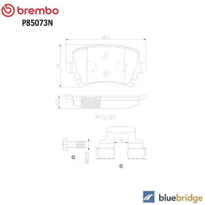 BREMBO VW ���A�u���[�L�p�b�h ��_�X�g �S���t6 1KCAV 1KCAX �g�D�[���� 1TBLX �V���b�R 13CAW 1K0698451 3C0698451 4F06984