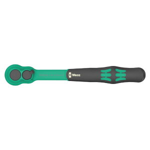 Wera ���F�� 3/8�`�N���b�v�R���t�H�[�g���`�F�b�g�n���h�� �v���X�`�b�N�X���[�u�t���@8010 B Zyklop Comfort Ratchet 3/8�@�S��230mm�i05005540001�j