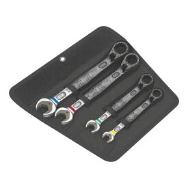 Wera ヴェラ ジョーカー 6001 両口（スパナ/レバーラチェット）4本セット 収納ケース付き 6001 Joker Switch 4 Set 1（05020090001）