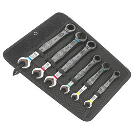 Wera ヴェラ ジョーカー 6000 コンビネーションレンチ（スパナ/ラチェット）/6002 両口スパナ 6本セット 6000/6002 Joker 6 Set 1 収納ケース付き（05020022001）
