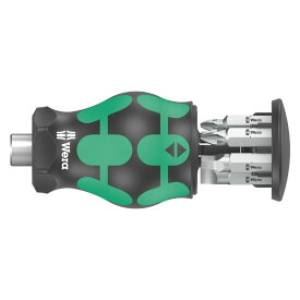 Wera ヴェラ クラフトフォームコンパクト スタビ 5 ビット収納式 差替 ビットハンドルセット　Kraftform Kompakt Stubby Magazine 5（05008878001）