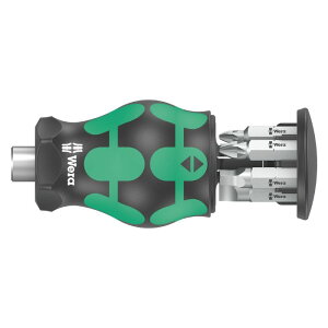 Wera ���F�� �N���t�g�t�H�[���R���p�N�g �X�^�r 5 �r�b�g���[�� ���� �r�b�g�n���h���Z�b�g�@Kraftform Kompakt Stubby Magazine 5�i05008878001�j