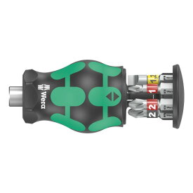 Wera ヴェラ クラフトフォームコンパクト スタビ ビット収納式 差替 ビットハンドルセット　Kraftform Kompakt Stubby Magazine 2（05008874001）