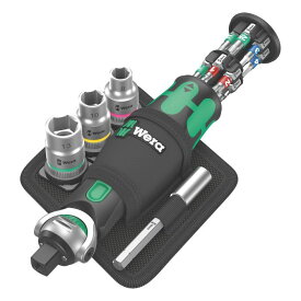 Wera ヴェラ チクロップポケット ラチェットセット 2 ベルトホルスター付き 8009 Zyklop Pocket Set 2（05004281001）