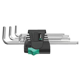 Wera ヴェラ L型六角レンチセット 7本組 メッキ仕上げ　950 PKL/7SM Hex-Plus 1 Chrome plated（05022181001）