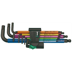 Wera ���F�� L�^�Z�p�����`�Z�b�g 9�{�g �}���`�J���[ 950/9 Hex-Plus Multicolour 1 �u���b�N���[�U�[�d�グ�i05073593001�j