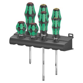 Wera ヴェラ スタビ レーザーチップドライバーセット 7本組 300/7 Mix 1 Rack Screwdriver Set 7 pieces ラック付き（05008900001）