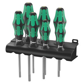 Wera ヴェラ HFトルクスドライバーセット 本組 367/7 HF Rack TORX Screwdriver Set 7 pieces ラック付き（05223161001）