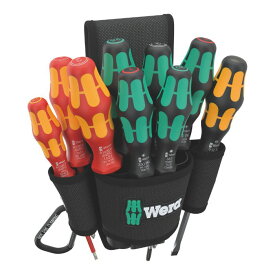 Wera ヴェラ ベルトホルスターセット 1 ドライバー9本 9620 Belt holster Set 1（05136032001）