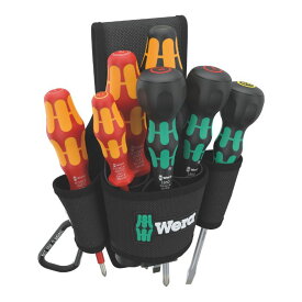 Wera ヴェラ ベルトホルスターセット 2 ドライバー7本 9621 Belt holster Set 2（05136033001）