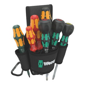 Wera ヴェラ ベルトホルスターセット 3 ドライバー7本 9622 Belt holster Set 3（05300306001）