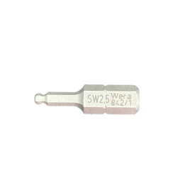 Wera ヴェラ 六角ボールポイントビット　842/1 Z bits 2.5 x 25 mm（05056350001）