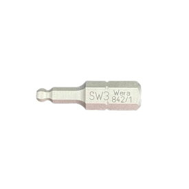 Wera ヴェラ 六角ボールポイントビット　842/1 Z bits 3.0 x 25 mm（05056352001）