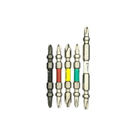 Wera ヴェラ 完全ビットセット KB065SET 5本入り インパクター　バイトーション　六角軸　プラス2番