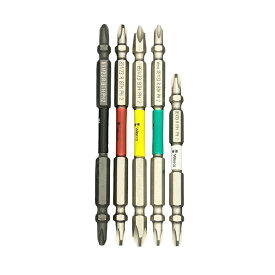 Wera ヴェラ 完全ビットセット KB110SET 5本入り インパクター　バイトーション　六角軸　プラス2番
