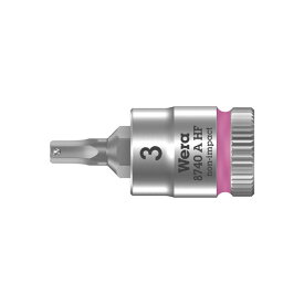 Wera ヴェラ 1/4" HF 六角ビットソケット 3mm　8740 A HF Hex-Plus 3 mm x 28 mm（05003332001）