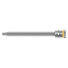 Wera ヴェラ 1/4" HF 六角ビットソケット 4mm　8740 A HF Hex-Plus 4 mm x 100 mm（05003334001）
