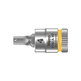 Wera ヴェラ 1/4" HF 六角ビットソケット 4mm　8740 A HF Hex-Plus 4 mm x 28 mm（05003333001）