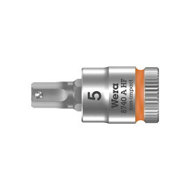 Wera ヴェラ 1/4" HF 六角ビットソケット 5mm　8740 A HF Hex-Plus 5 mm x 28 mm（05003335001）