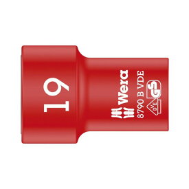 Wera ヴェラ VDE 絶縁 3/8" ソケット 19mm　8790 B VDE 19 mm x 46 mm（05004963001）