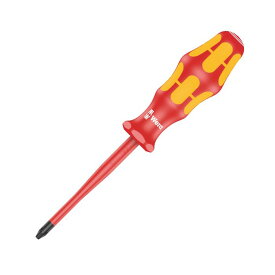 Wera ヴェラ VDE 絶縁プラスマイナスドライバー スリム軸 ブラックポイントチップ 162 iS PH/S # 2 x 100 mm（05006456001）