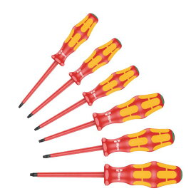 Wera ヴェラ VDE 絶縁トルクスドライバーセット 6本組 ブラックポイントチップ 167 i/6 VDE Screwdriver set 6 pieces（05133356001）