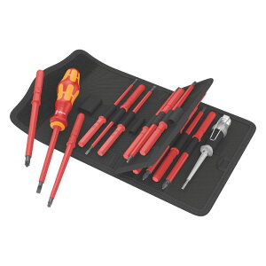 Wera ���F�� VDE �≏ �N���t�g�t�H�[�� �R���p�N�g �d�C�H���p16 ���֎��h���C�o�[�Z�b�g�@Kraftform Kompakt VDE 16 Universal 1 ���[�P�[�X�t���i05003474001�j