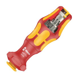 Wera ヴェラ VDE 絶縁 ターボ 差替式ドライバー 六角ビット対応　827 T i Kraftform Turbo（05057481001）