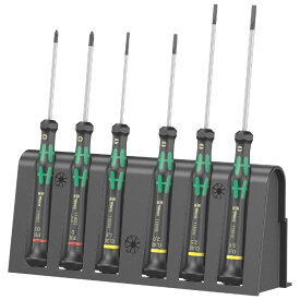 Wera ヴェラ 精密ドライバーセット 6本組 2035/6 A Screwdriver Set 6 pieces ラック付き（05118150001）