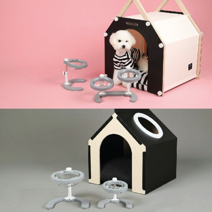 楽天市場 シングルボウル ペット フードボウル 食器 高さ調整 犬 ペット用 猫 小型犬 パピー Little Factory リトルファクトリー 韓国 Blue Crush ブルークラッシュ