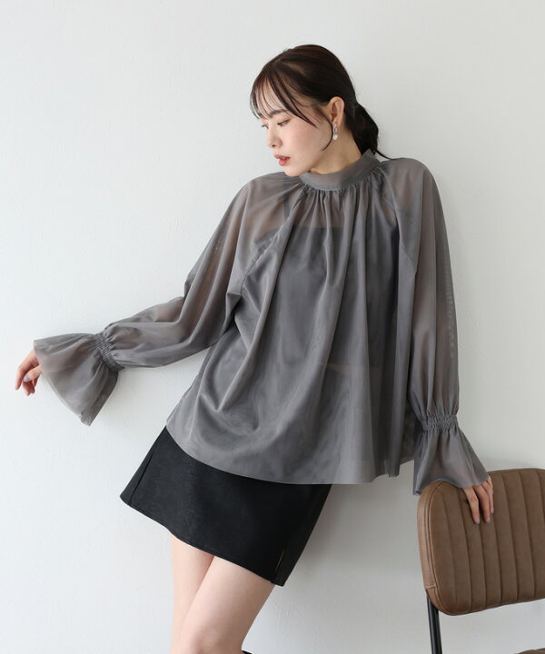 楽天市場】【SALE／60%OFF】シアーブラウス レディース トップス 