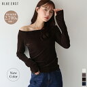 【12/11 13:59まで！タイムセール／20%OFF中】【累計販売数2700枚突破！】【新色追加】カットソー ベロア シアー レディース 長袖 トップス プルオーバー オフショル オフショルダー インナー 無地 レイヤード オフィス おしゃれ トレンド 着回し 秋 冬 BLUEEAST【ネコポス】