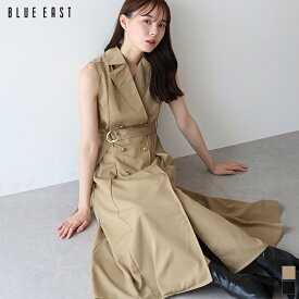 【11/19 10:59まで！タイムセール／10%OFF中】【送料無料】トレンチジレワンピース