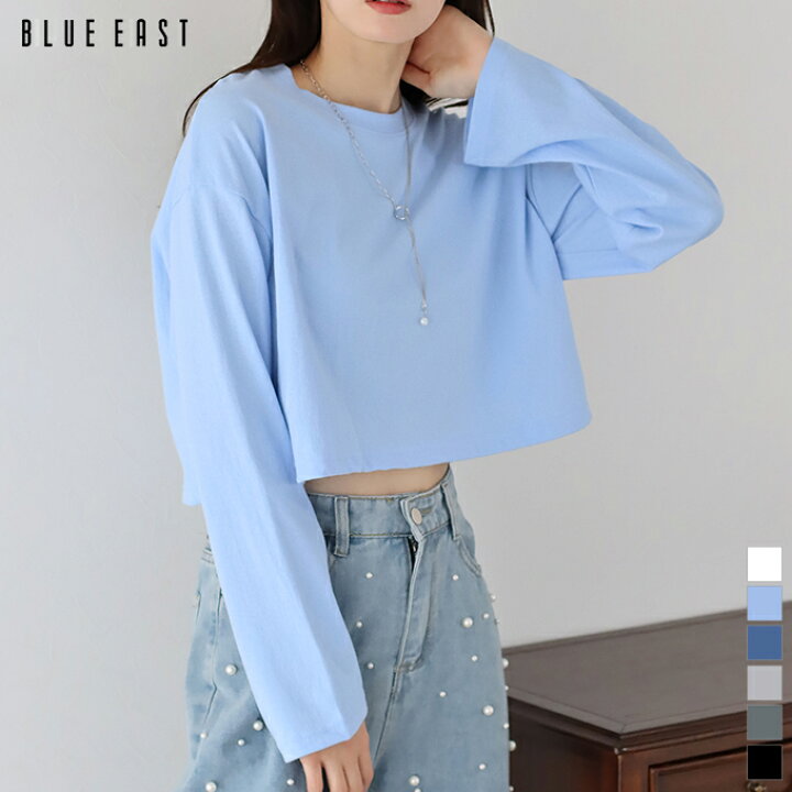 楽天市場】【新色追加】Tシャツ トップス ロンT 長袖 ショート丈 