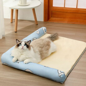 猫 ベッド 犬 ベッド 通気性よい 夏 ペットベッド ペットクッション 夏用 ペットソファー 小型 中型犬 猫 小動物 柔らかい 寝床 ふわふわ ペットマット 超小型犬用 猫用 洗える ペット用品 オールシーズン 洗濯可能 CZLZY