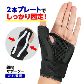 1000円ポッキリ 親指 サポーター 親指サポーター 親指付け根サポーター 親指固定 腱鞘炎 医療用 手 CM関節症 バネ指 突き指 関節 付け根 固定 左右 フリーサイズ 左右共有 ブラック