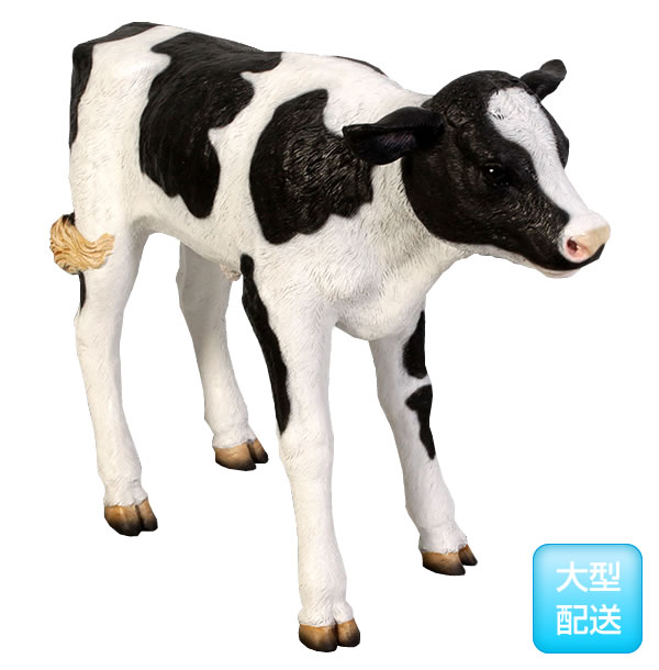 全長88cm等身大 子牛の乳牛 代引不可-アニマルビッグフィギュアシリーズ 小さな乳牛 返品送料無料 New 等身大フィギュア Born 割引価格 Calf 送料別途見積