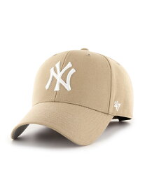 47 ヤンキース エムブイピー キャップ 帽子 カーキ×ホワイト Yankees ’47 MVP Khaki x White Logo -KHAKI-