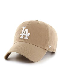 47 ドジャース クリーンナップ キャップ 帽子 カーキ×ホワイトロゴ Dodgers ’47 CLEAN UP Khaki x White logo -KHAKI-