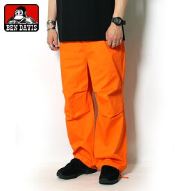 ベンデイビス BEN DAVIS パンツ メンズ スノーパンツ ワイドパンツ ゴリラマーク オレンジ S-L SNOW WORKERS PANTS -ORANGE-