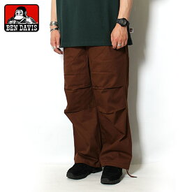 ベンデイビス BEN DAVIS パンツ メンズ スノーパンツ ワイドパンツ ゴリラマーク ブラウン S-L SNOW WORKERS PANTS -BROWN-