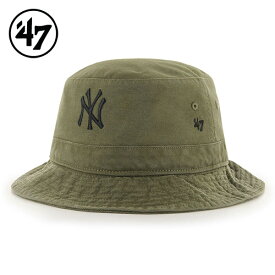 47 ヤンキース バケットハット 帽子 サンダルウッド オリーブ Yankees '47 BUCKET HAT Sandalwood -OLIVE-