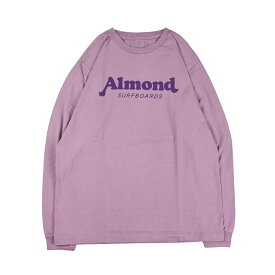 Almond Surf アーモンドサーフ SURFSIDE メンズ/レディース ホワイト/ネイビー/ピンク S-XL LS2351【Tシャツ 長袖 長袖Tシャツ ロングTシャツ ロンT カットソー ブランドロゴ ロゴ 日本製 カリフォルニア サーフ サーフブランド おしゃれ ブランド 白 紺】