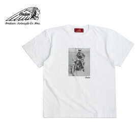 Indian インディアン PHOTO TEE 1923 Scout メンズ/レディース ホワイト M-XL【インディアンモトサイクル インディアンモーターサイクル Tシャツ 半袖 フォト フォトT 白黒 モノクロ 写真 バイク バイカー おしゃれ ブランド ネイティブアメリカン 白】