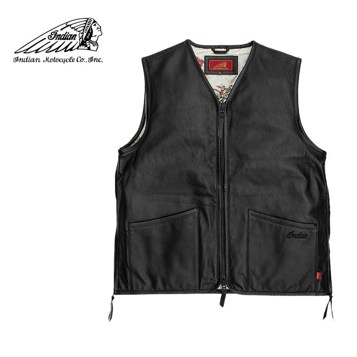楽天市場】Indian インディアン Leather vest メンズ/レディース  