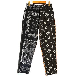 Indian インディアン Garage Pants クレイジーパターン メンズ/レディース ベージュ/ブラック S-L【インディアンモトサイクル インディアンモーターサイクル ガレージパンツ ワークパンツ リラックスパンツ パンツ おしゃれ ブランド ネイティブアメリカン 黒】