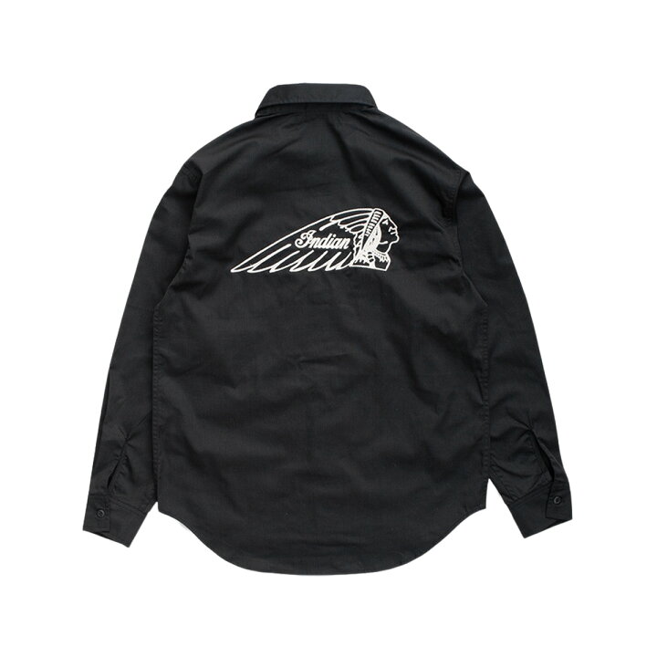 楽天市場】Indian インディアン L/S Work Shirt Head mark メンズ 