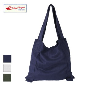 Le Pigeon Voyageur ル ピジョン ヴォワイヤジュール FRENCH LINEN ROPE TOTE メンズ/レディース ネイビー/エクリュ/カーキ OS LPB-001【トートバッグ トート バッグ リネン ナチュラル シンプル 無地 内ポケット おしゃれ ブランド フレンチブランド 生成り 緑】