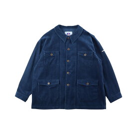 Le Pigeon Voyageur ル ピジョン ヴォワイヤジュール CORDUROY COVERALLS メンズ/レディース ブラウン/ネイビー S-L PGB3-25M010【コーデュロイカバーオール コーデュロイ カバーオール ジャケット 無地 おしゃれ ブランド フレンチブランド 茶色 紺】