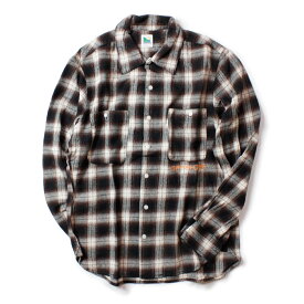 OFFSHORE オフショア FANNEL SHIRT メンズ レッドチェック/ブルーチェック/ブラウンチェック S-XL OS19-1SH-004【シャツ 長袖 フランネル チェックシャツ ネルシャツ ロゴ おしゃれ ブランド サーフ サーフファッション サーフブランド 赤 紺 茶】